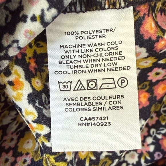 Loft Floral Pull On Midi Skirt Size Small - Picture 5 of 7